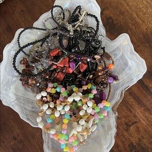 Colorful Beaded Necklace Lot